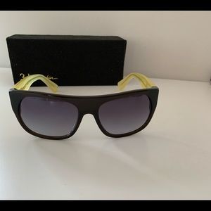 3.1 Phillip Lim Black Sunglasses with Yellow Arms